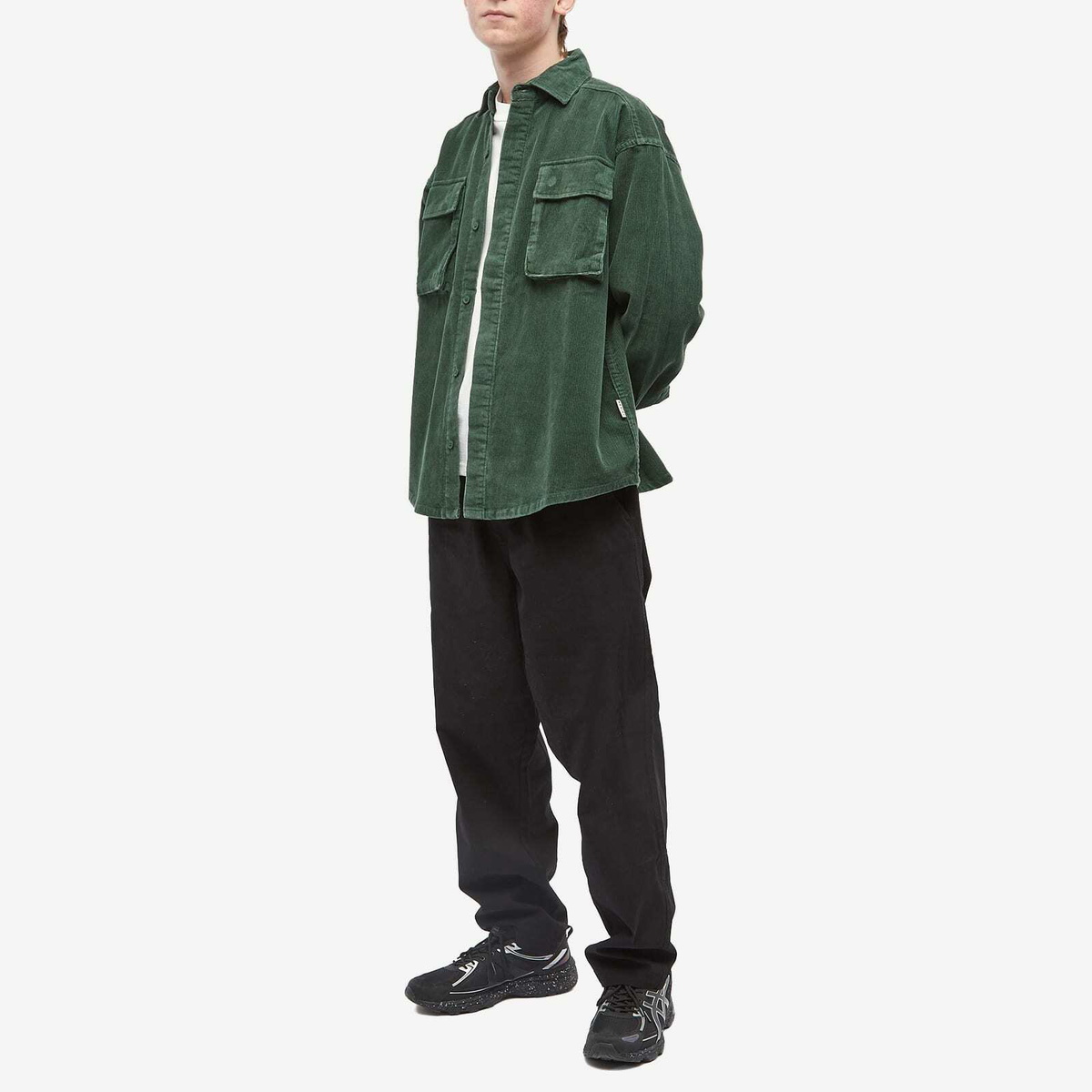 Taikan Men's Corduroy Shirt Jacket In Forest Green Taikan