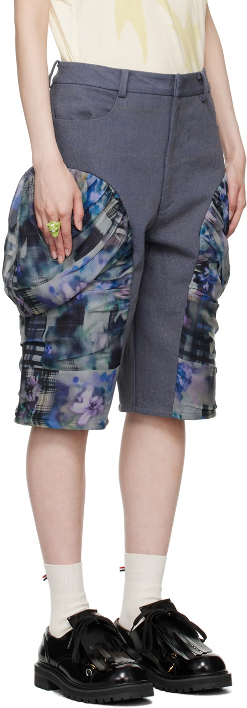 Collina Strada Navy Giva Denim Shorts