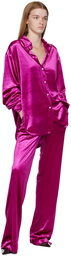 Atlein Pink Wide-Leg Trousers