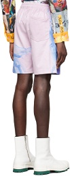 KidSuper Purple Polyester Shorts