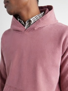 Remi Relief - Cotton-Fleece Hoodie - Red