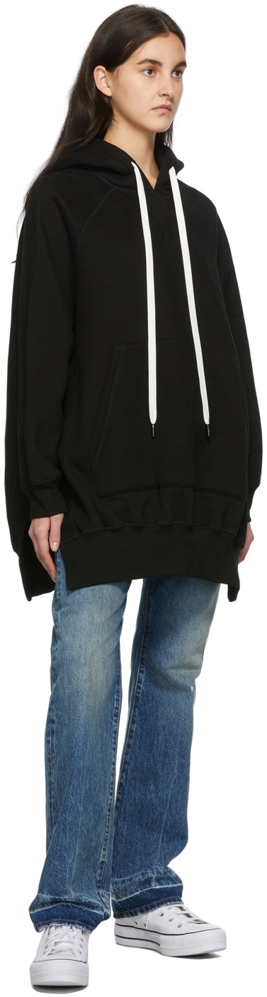 R13 Black Oversized Cape Hoodie R13