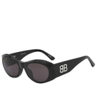 Balenciaga BB0396SK Sunglasses in Black/Grey 