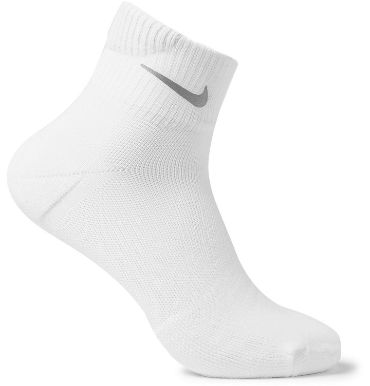 Photo: Nike Running - Elite Cushioned Dri-FIT Socks - White