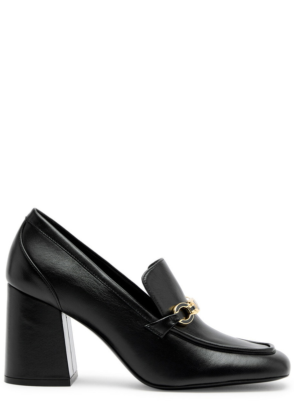 Photo: Stuart Weitzman Signature 85 Leather Loafers Black