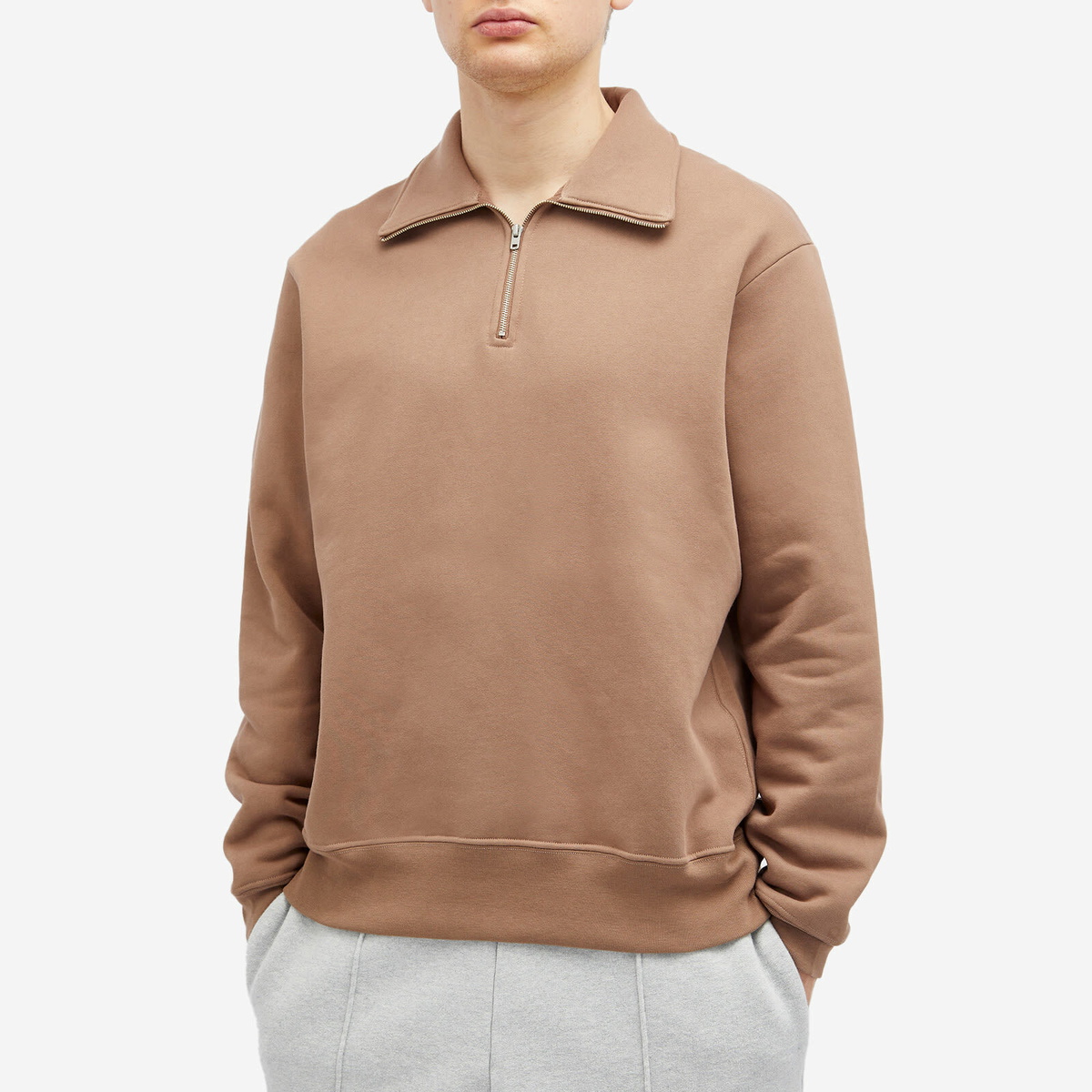 LADY WHITE Co. ビショップ購入 Lady White Co. Quarter Zip Sweatshirt Scarlet Grey