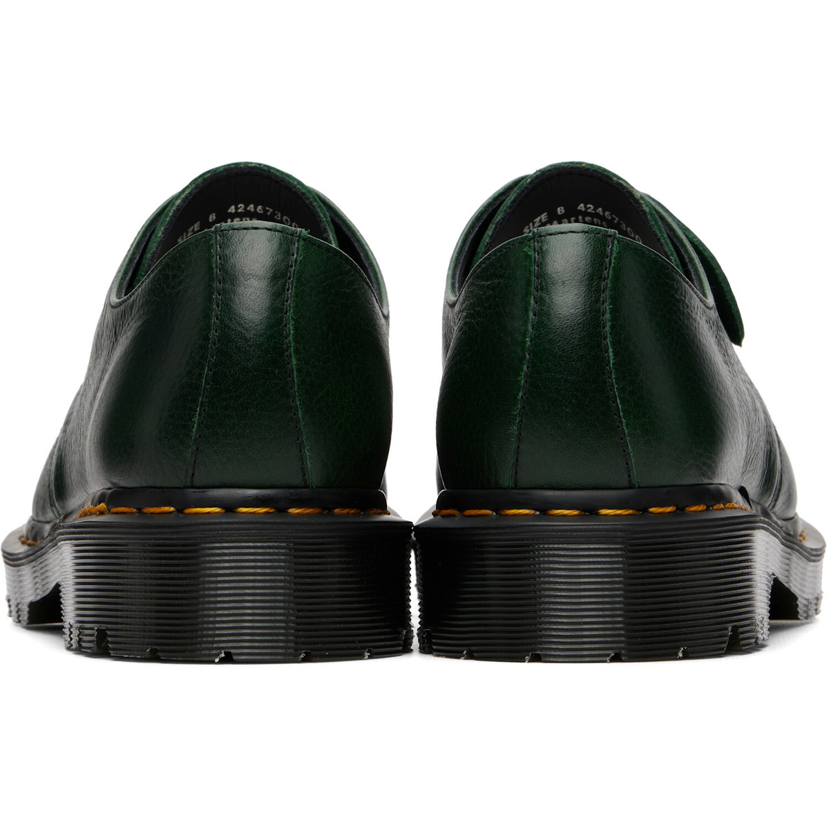 Dr. Martens Green 1461 'Made In England' Buckingham Leather Derbys