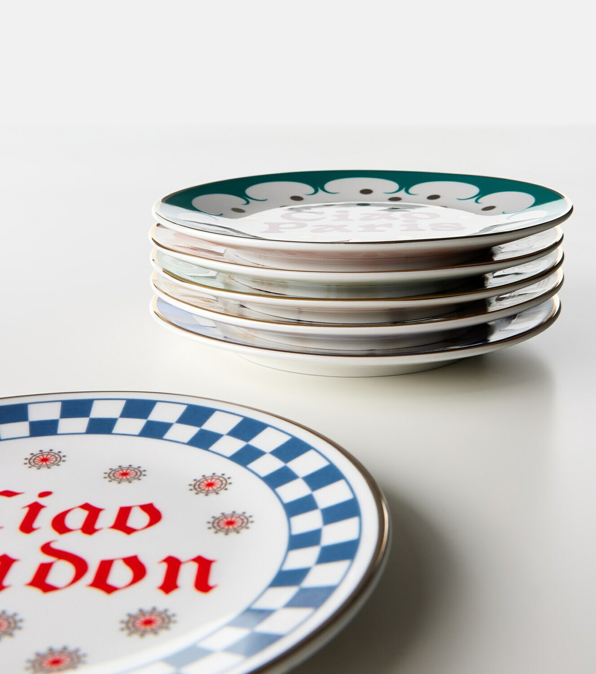 Bitossi Set of 6 porcelain plates