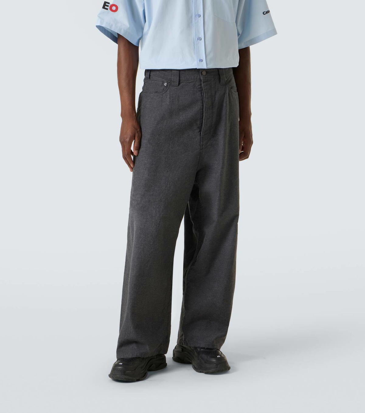 Balenciaga Trompe L'Oeil denim sweatpants