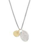 Miansai - Mini Dove Sterling Silver and Gold Vermeil Necklace - Silver