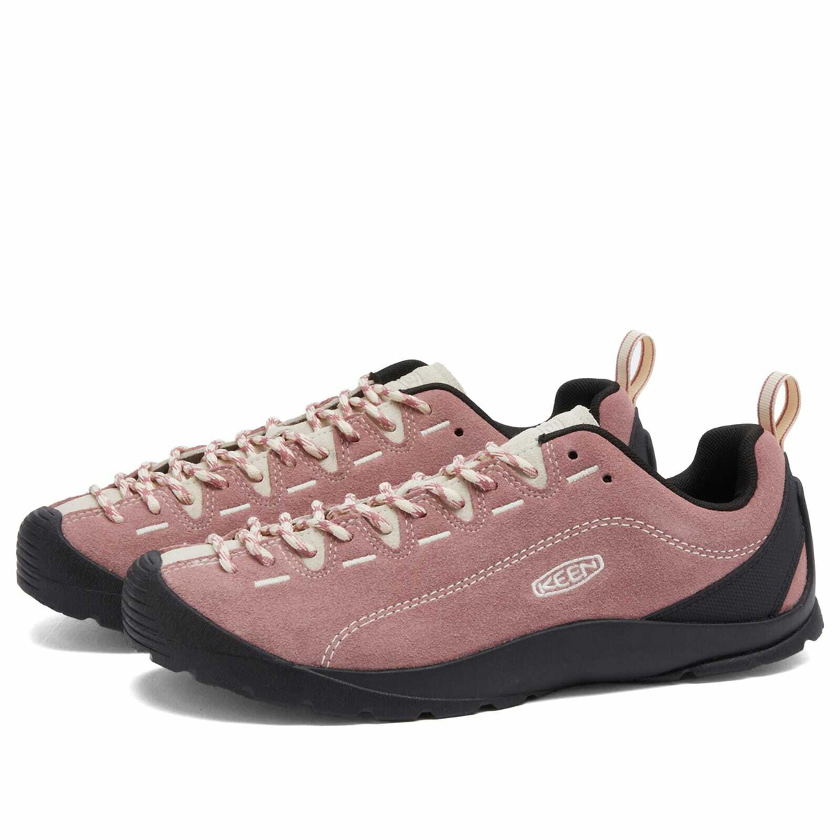 スニーカー Keen Jasper Suede Sneakers Nostalgia Rose Birch (W) KEEN Women's JASPER OG in Nostalgia Rose/Birch KEEN