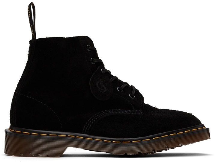 Photo: Dr. Martens Black Suede C.F. Stead 'Made in England' 101 Boots
