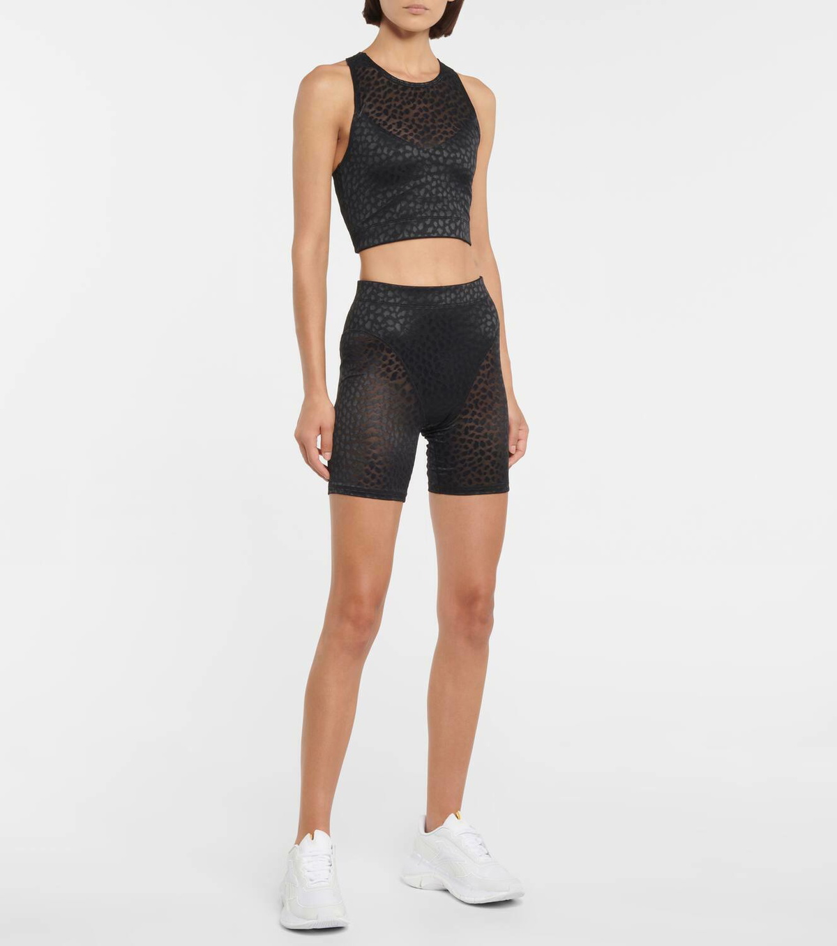 Adam Selman Sport Stretch-nylon crop top