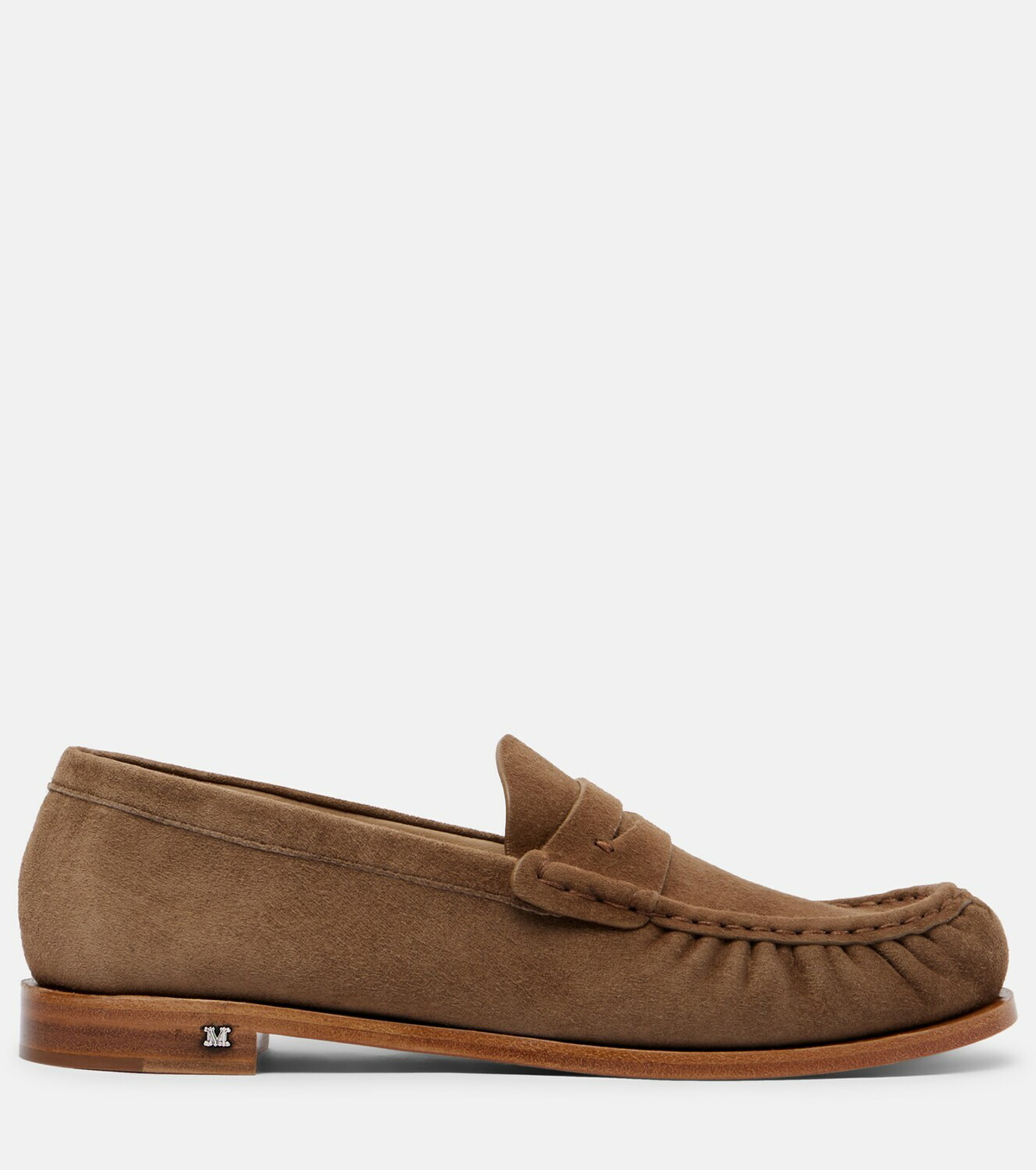 Max Mara Suede penny lofaers