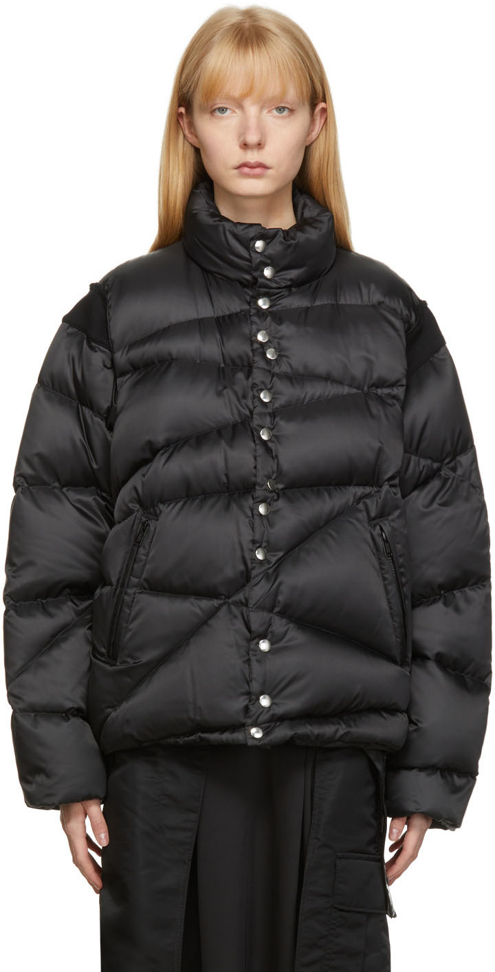 UNDERCOVER Black Woven Down Jacket