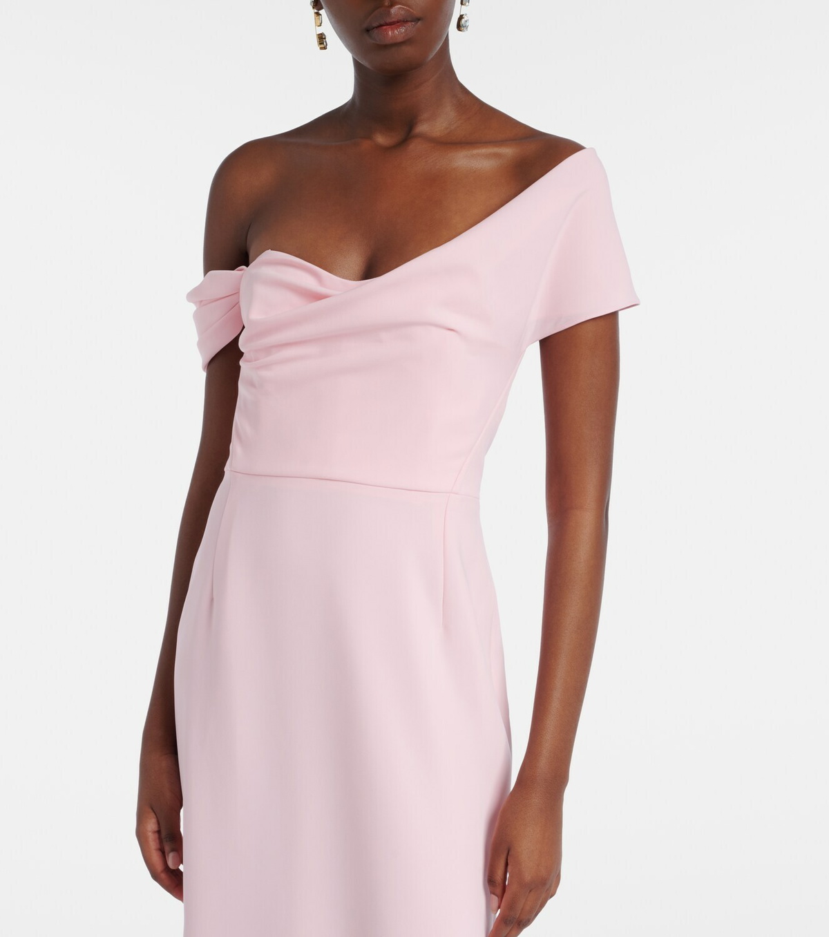 Carolina Herrera Sofia crêpe bustier gown