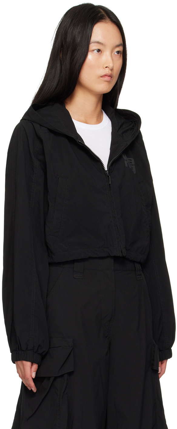 alexanderwang.t Black Logo Cropped Jacket
