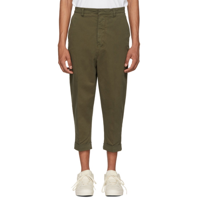 Photo: AMI Alexandre Mattiussi Green Oversized Carrot Trousers