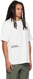 AAPE by A Bathing Ape White Graphic Patch T-Shirt