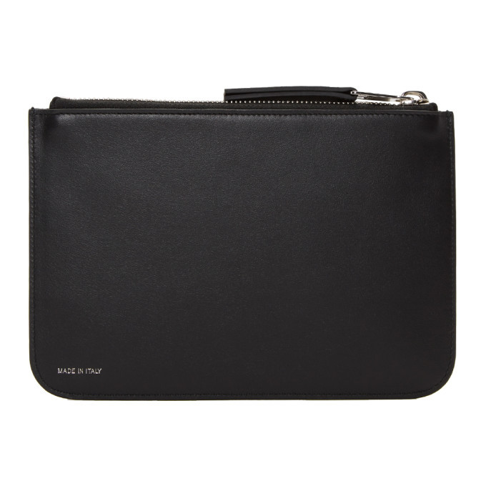 Neil Barrett Black Medium Zip Pouch