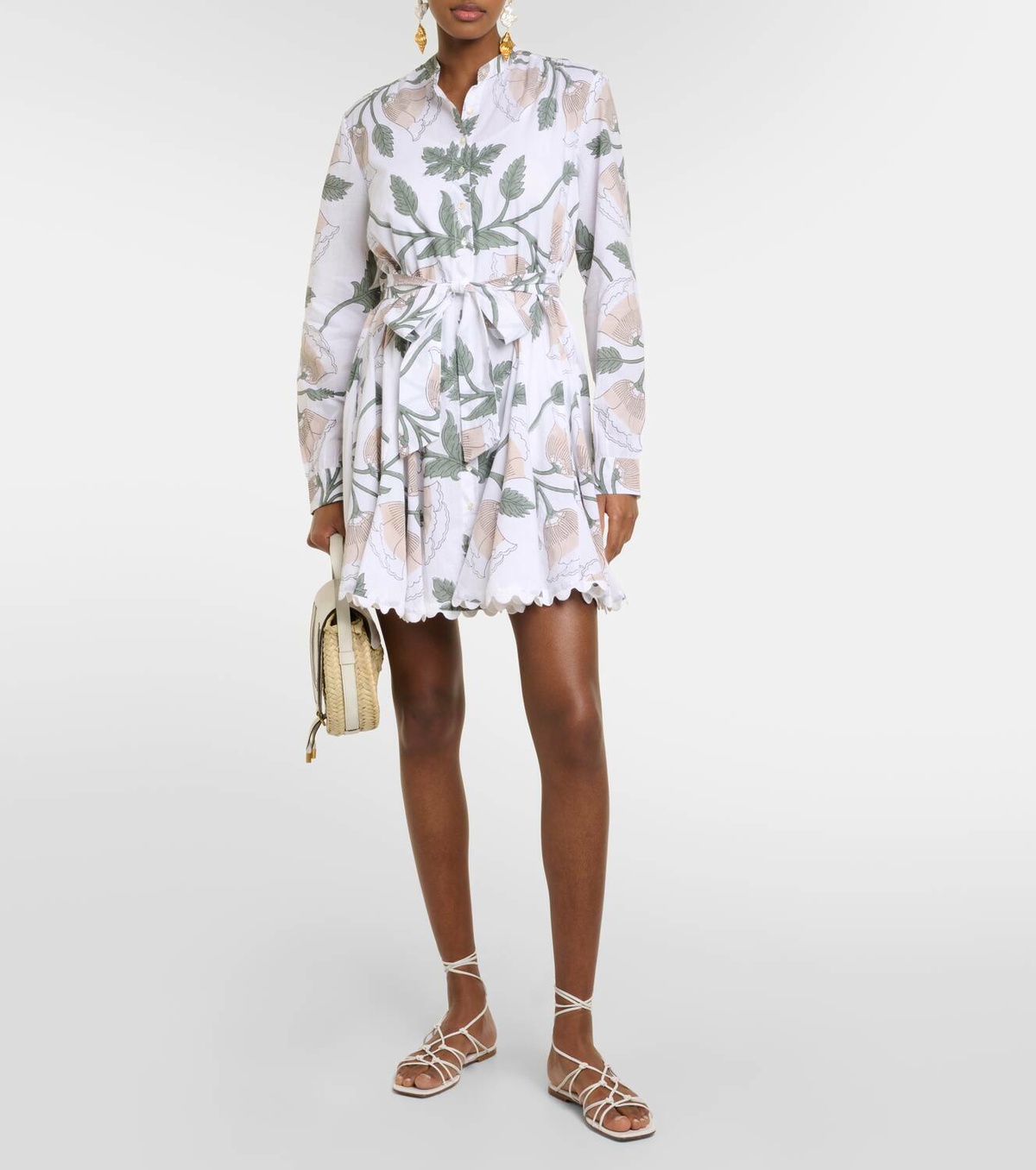 Juliet Dunn Floral cotton minidress Juliet Dunn