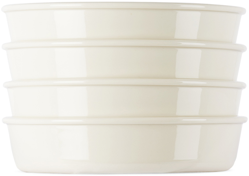 Jars Céramistes White Cantine Deep Bowl Set, 4 pcs Jars Céramistes
