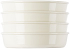 Jars Céramistes White Cantine Deep Bowl Set, 4 pcs