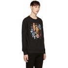 Paul Smith Black Embroidered Monkey Sweatshirt