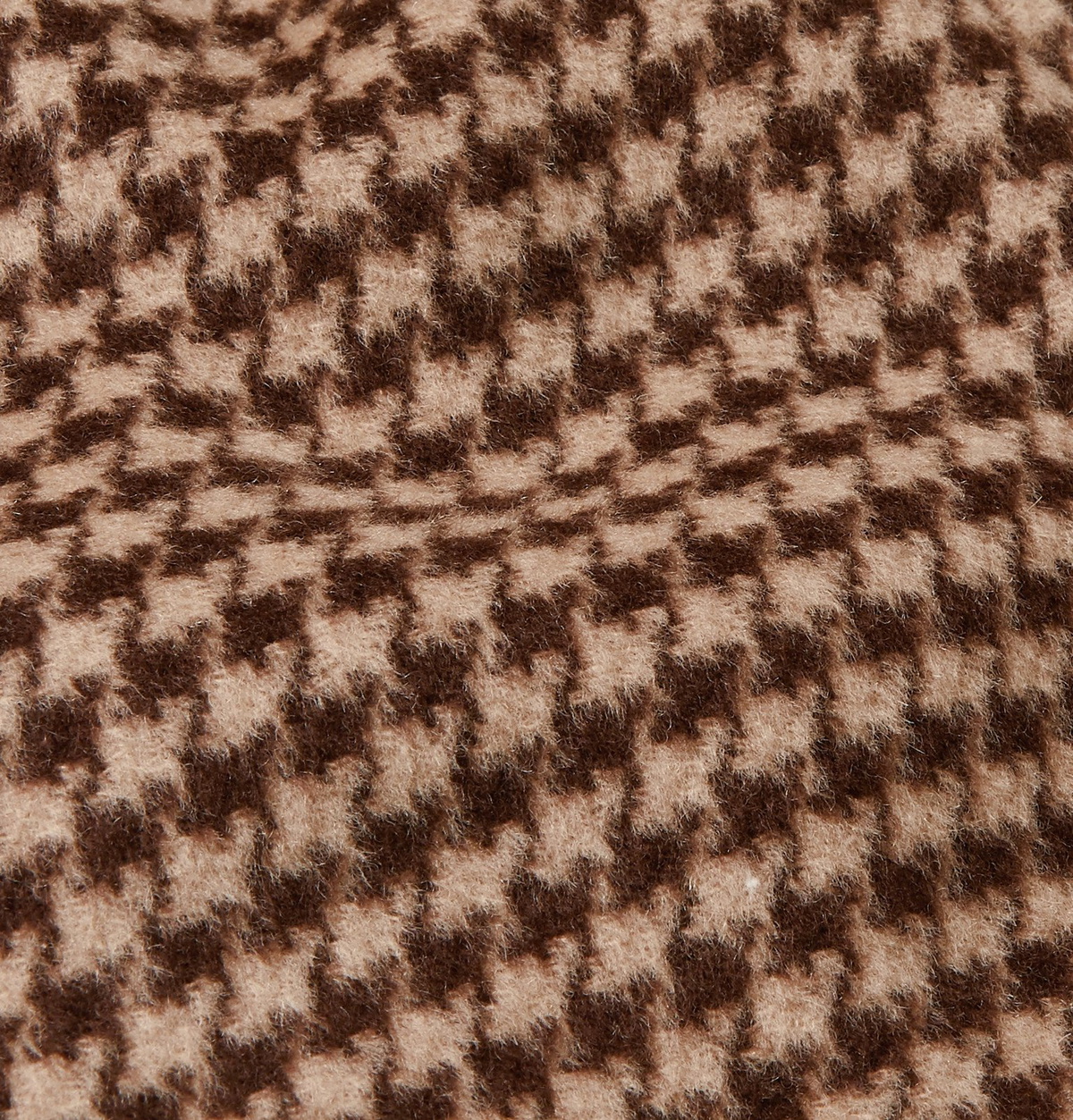 Nanushka - Hayden Faux Leather-Trimmed Houndstooth Wool and Silk-Blend Jacket - Brown