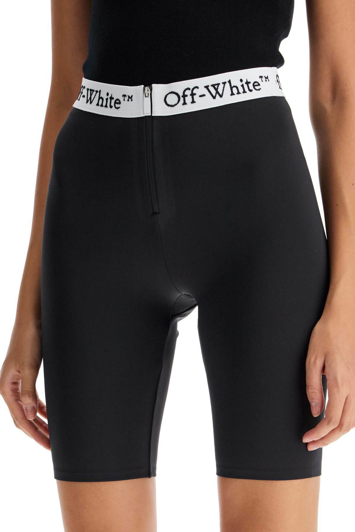 ショートパンツ OFF-WHITE lycra logo band shorts OWVH029F24JER001 OFF-WHITE lycra logo band shorts Black Off-White