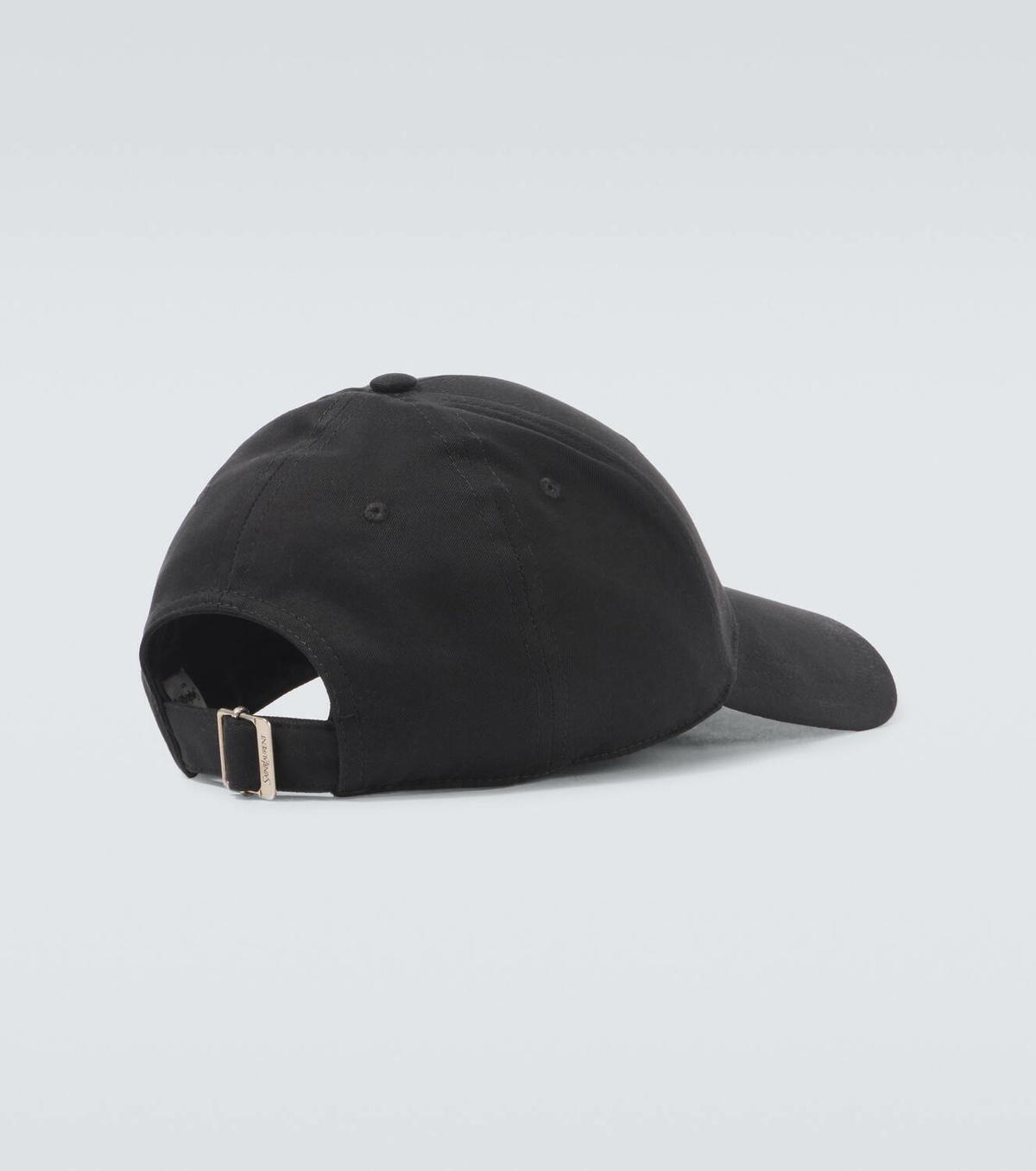 Saint Laurent Y patch-appliqué gabardine baseball cap