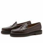 Bass Weejuns Men's Larson Step Moc Penny Loafer in Chocolate Leather