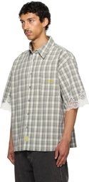 Martine Rose SSENSE Exclusive Gray Lace Overshirt