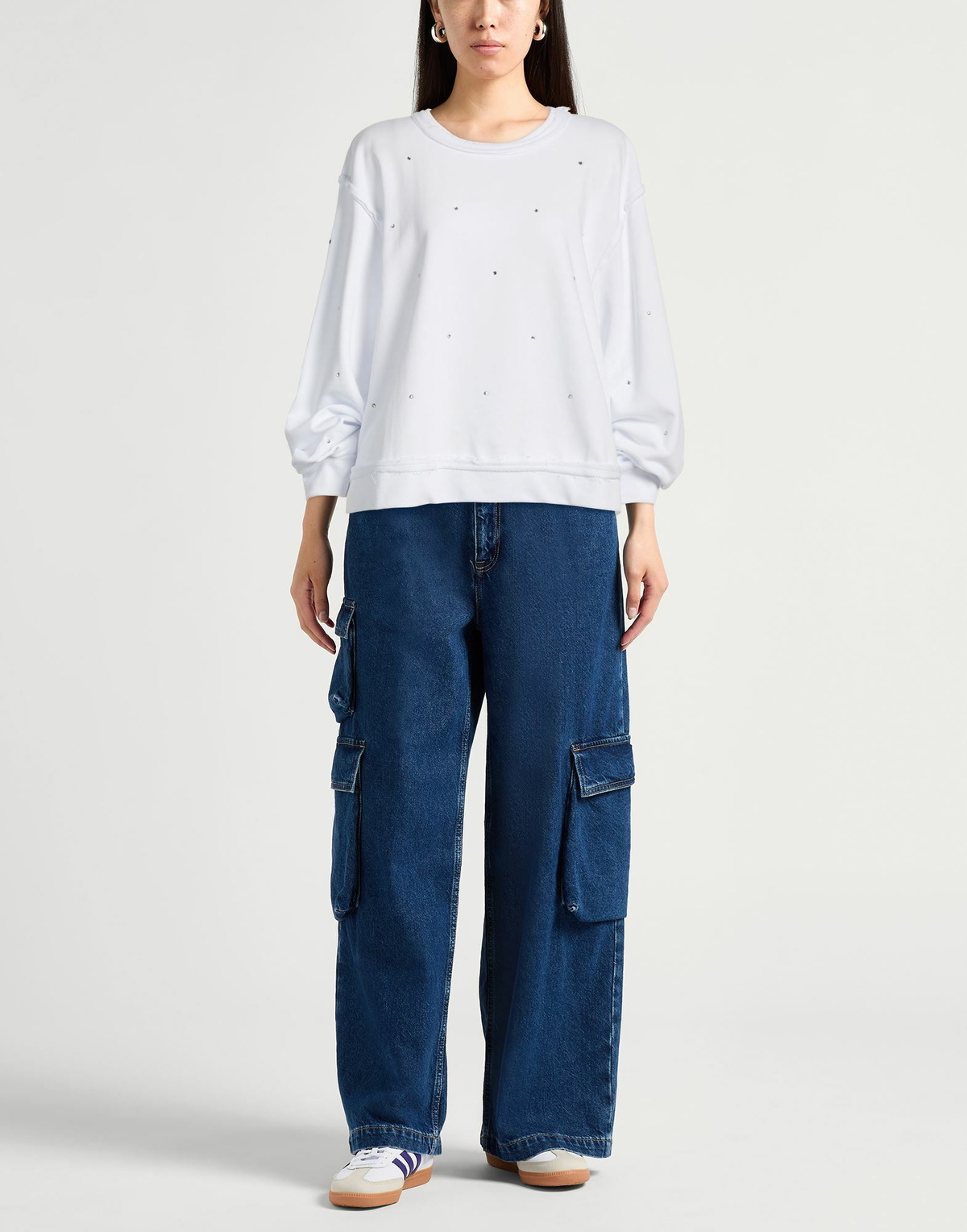 Jijil Womens Sweatshirt in White
