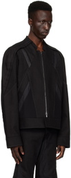 CARNET-ARCHIVE Black Trace Prism Denim Jacket