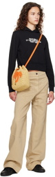 Palm Angels Beige & Orange Palm Bucket Bag