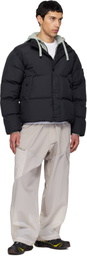 Stone Island Black 4100010 Crinkle Reps NY Down Jacket