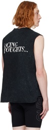 OVER OVER Black 'Racing Thoughts' Tank Top
