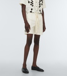 Commas Embroidered camp shorts