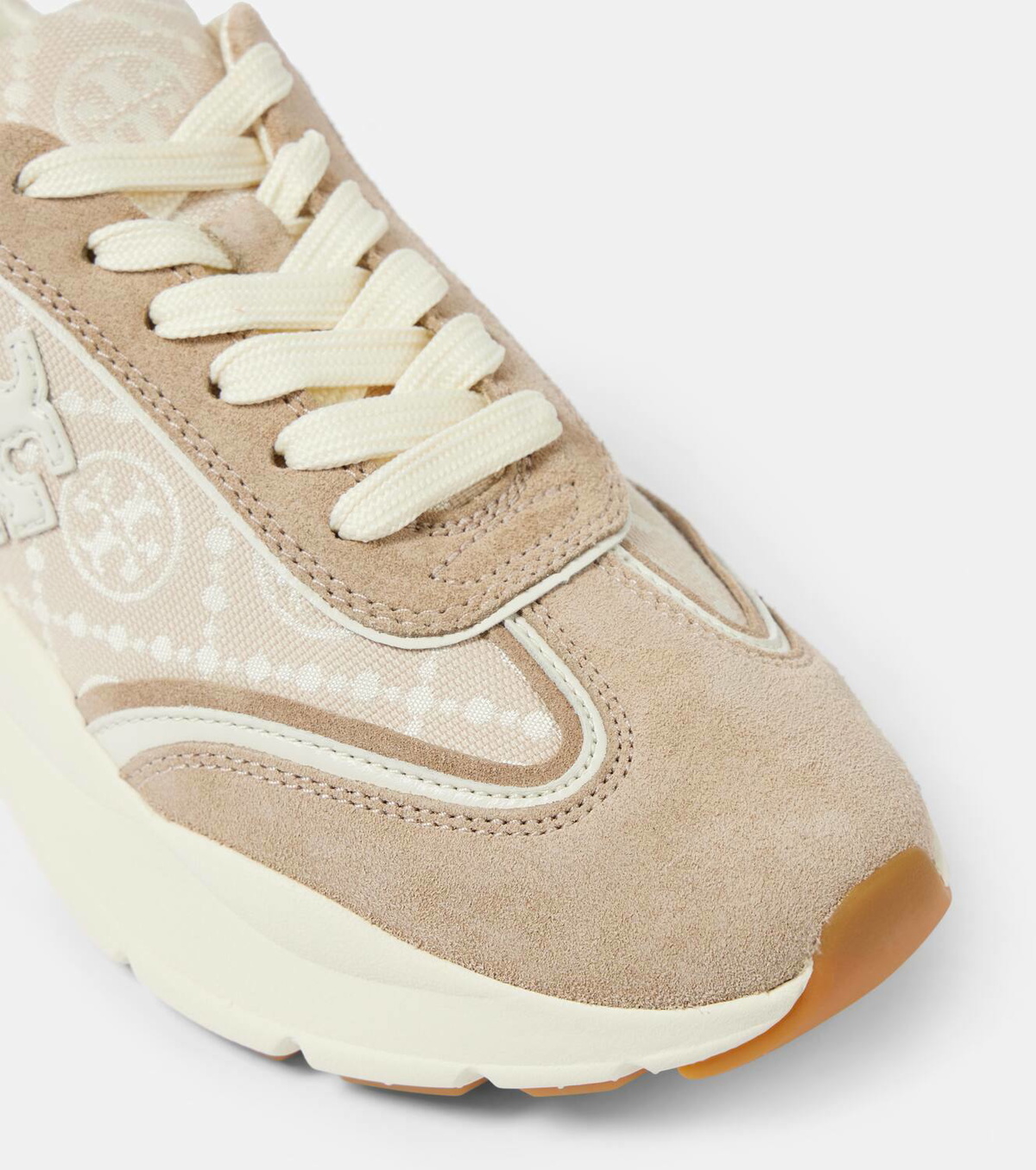 Tory Burch Good Luck T Monogram leather sneakers