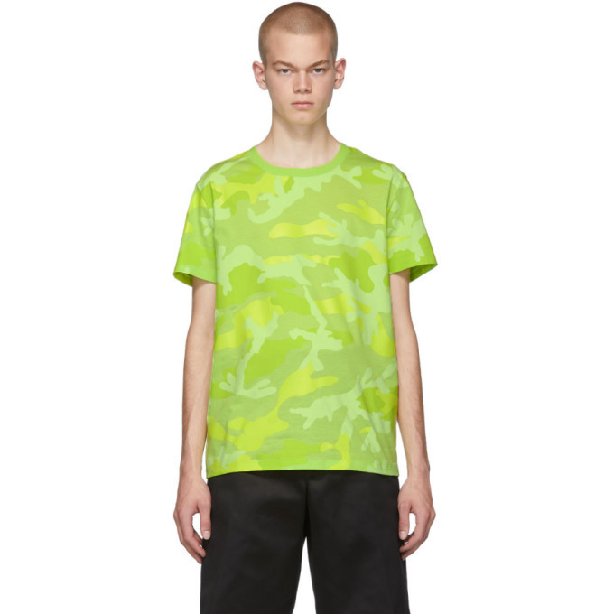 Photo: Valentino Yellow Camo Fluo T-Shirt