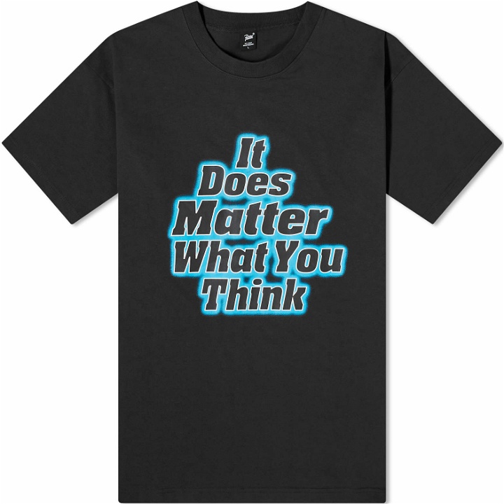 Photo: Patta Men's It Does Matter What You Think T-Shirt in Black