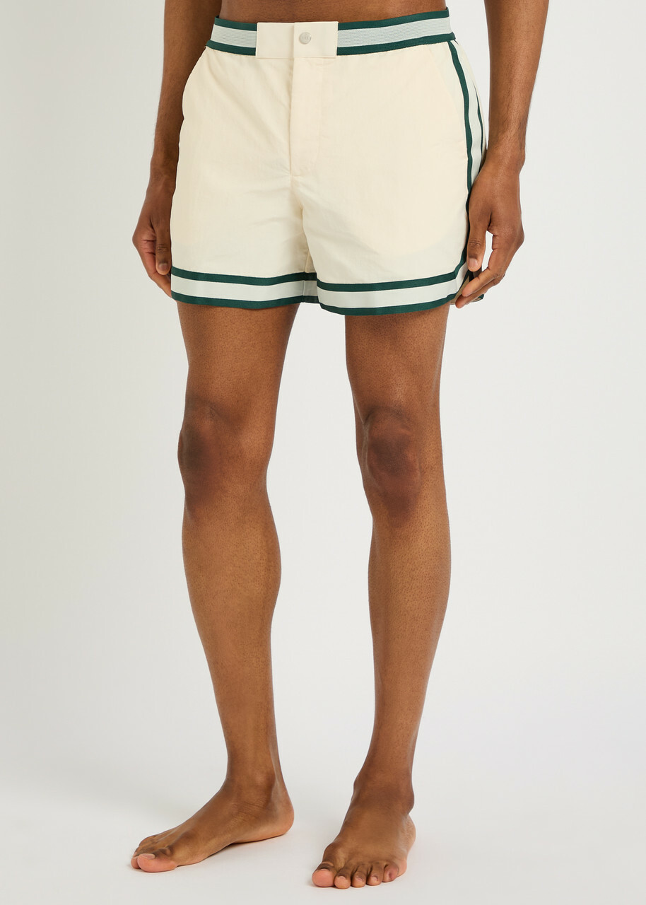 Che Baller Nylon Swim Shorts Ivory