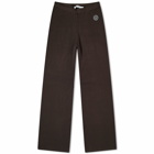 Sporty & Rich Women's SRHWC Ribbed Pants in Chocolate