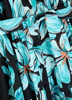Diane Von Furstenberg Blaine Floral-print Stretch-cotton Midi Shirt Dress Black
