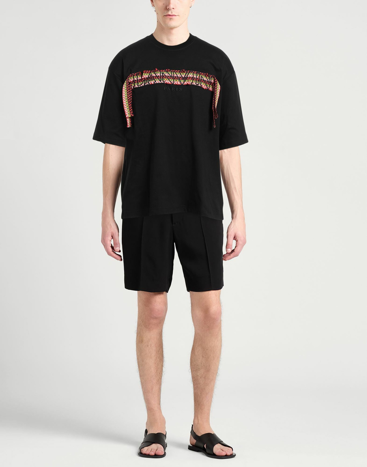 Lanvin Mens T-shirt in Black