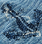 RRL - Cotton, Linen and Wool-Blend Jacquard Cardigan - Blue