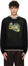 Anna Sui Black Knitwear 'Love' Sweater