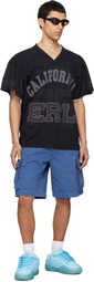 ERL Blue Woven Cargo Shorts