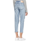 Moussy Vintage Blue Creston Tapered Jeans